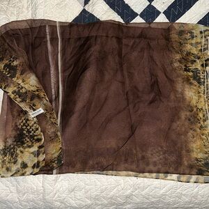 Roberto Cavalli large silk sheer wrap 64” x 28” scarf